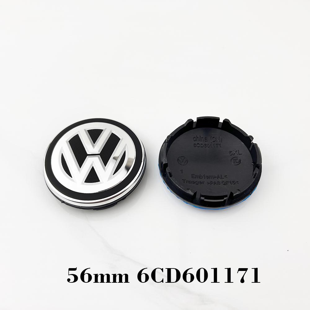 A1-20Pcs for Volkswagen 3B7601171 1J0601171 56mm 55mm 60mm 65mm 70mm Car Wheel Center Hub Caps Logo For V W Polo Golf 6 7 8 MK6 MK7