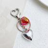 Элегантный брелок в виде сердца клубники, стильный брелок-подвеска, модная сумка, подвеска, ювелирное украшение для женщин и девочек