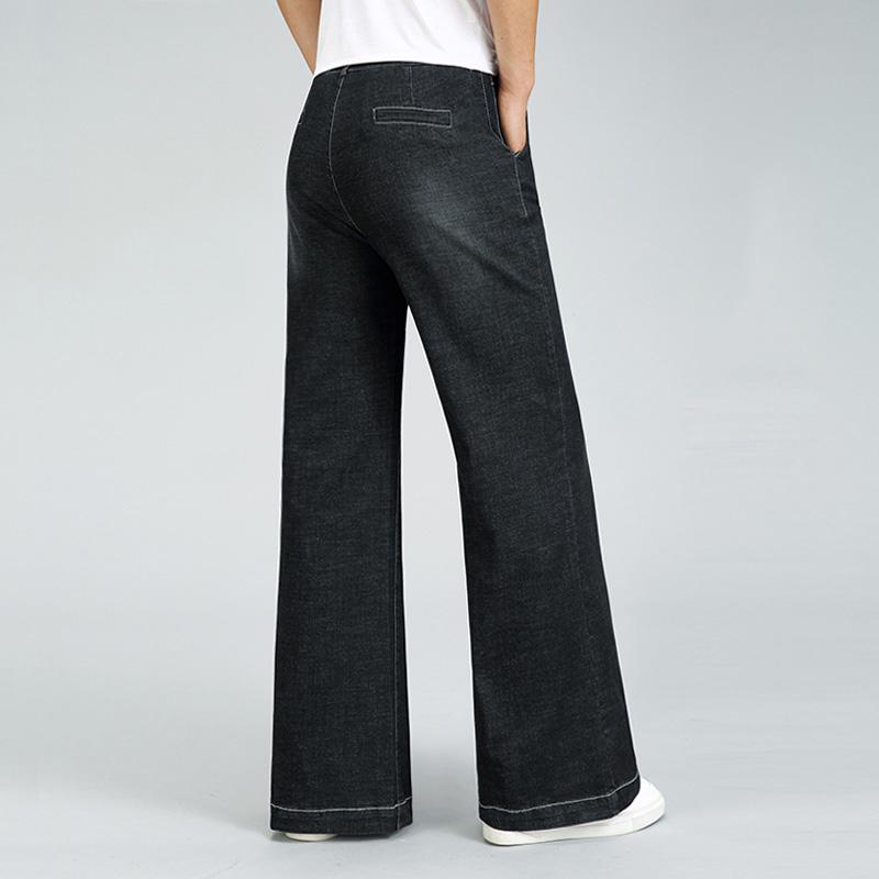 Мужские эластичные расклешенные джинсы Мужские расклешенные брюки из микроденима Классические джинсы Ddesign