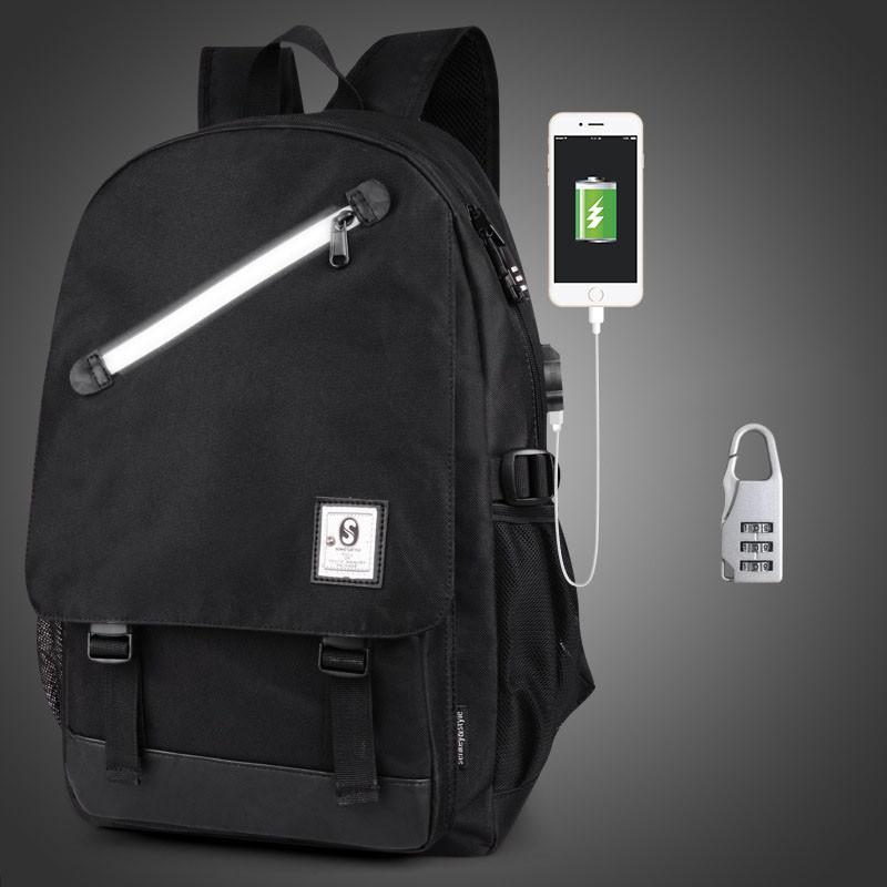 Рюкзак с мультяшным рисунком и USB-зарядкой для студентов и повседневного использования