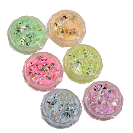 1 коробка маникюрных блесток блестящий визуальный эффект шоу уникальный шарм легко подобрать великолепный блестящий декор для ногтей подарок на день рождения