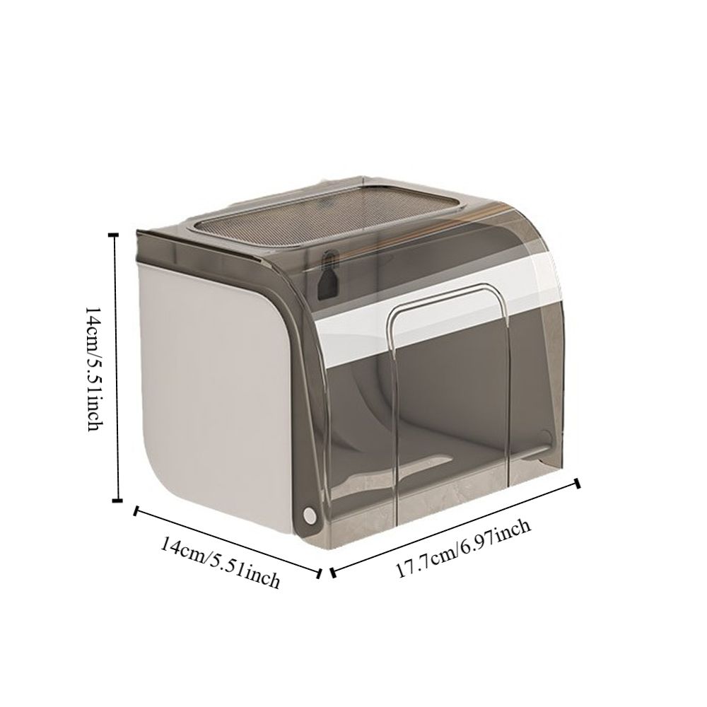 Smaple Прозрачный держатель для туалетной бумаги Настенный неперфорированный держатель для салфеток Пластиковый водонепроницаемый рулон бумаги Коробка для ванной комнаты