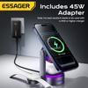 Essager Магнитная беспроводная зарядка 3-в-1 Qi2.2 25 Вт Быстрая зарядка Стенд Для iPhone 17 16 Pro Max Apple
