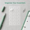 200Pcs 8mm Inner Diameter Loose Leaf Hole Reinforcers  Office Binding Supplies