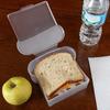 Practical Toast Shape Dustproof Lunch Container Sandwich Hamburger Storage Case for Kitchen