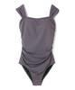 Swimwear Imported Gray [Sanai Paradise] One-piece Swimsuit, Fabric, 55-53-4-1035,