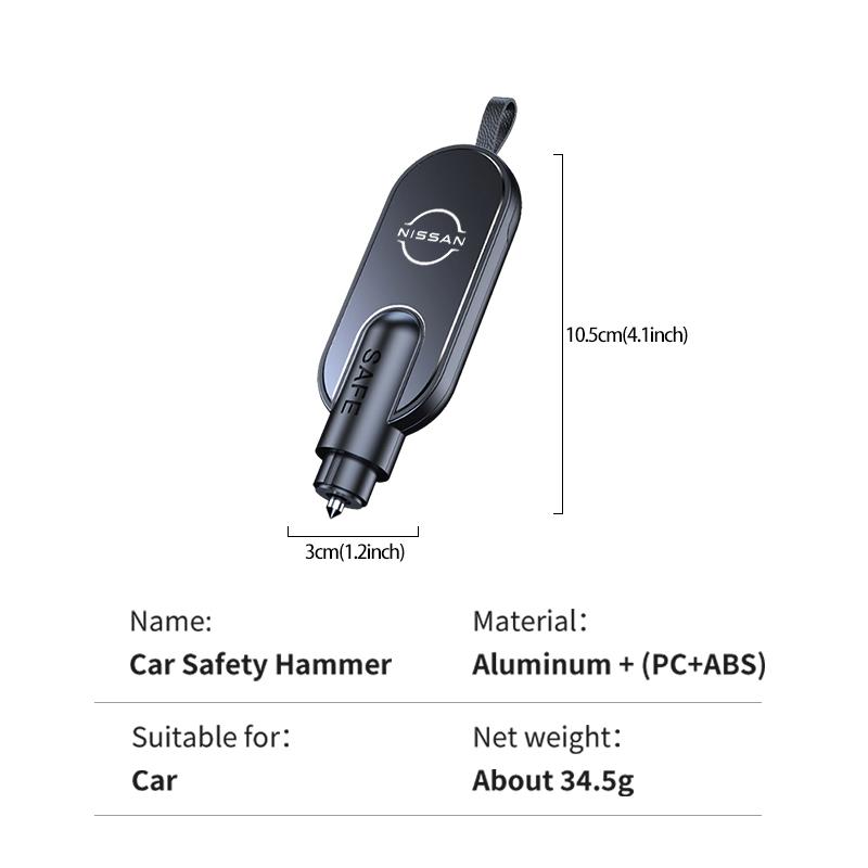 Car Safety Hammer Emergency Window Glass Breaker Rescue Tool For Nissan Sentra Altima Versa Maxima Murano Note Armada Pulsar