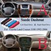 Для Toyota Land Cruiser J100 1998-2006 LandCruiser 100 Защитная накладка на панель приборов из замши Коврик на панель приборов Чехол на панель приборов Ковер Аксессуар для стайлинга автомобиля