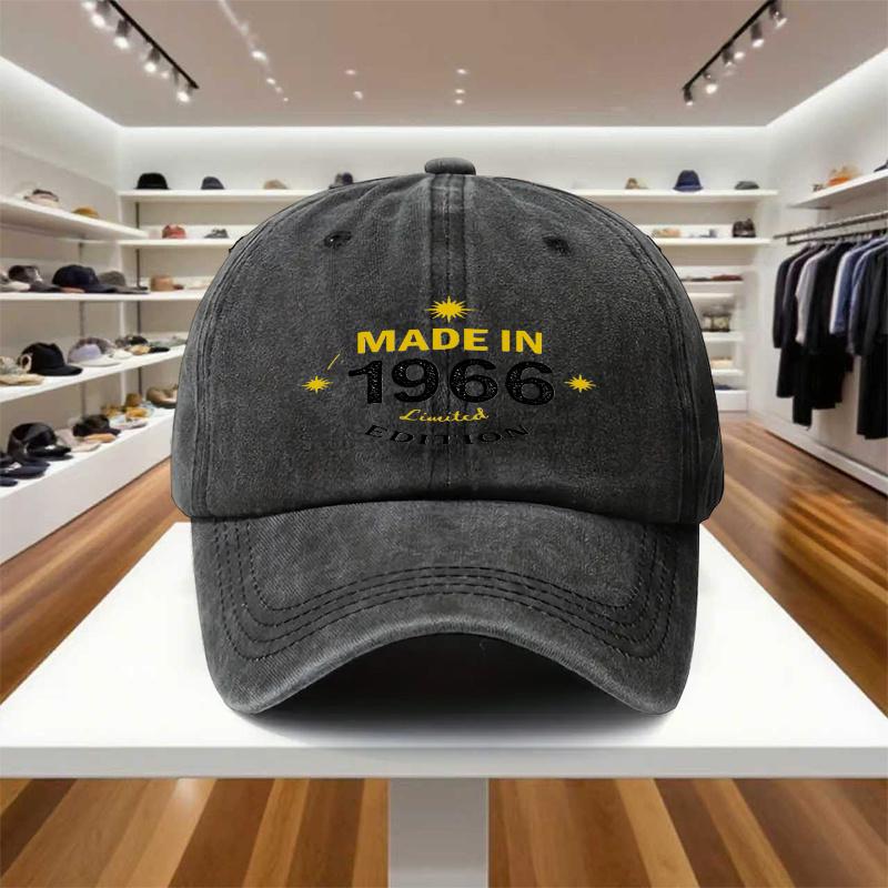 pc MADE IN Limited Edition Vintage Cap Adjustable Unisex Retro s Design Iconic Birth Year Print Ideal for Par