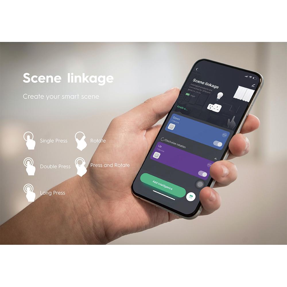 ZigBee 3.0 Smart Button Rotary Knob for DIY Home Automation Scene Linkage APP Remote Control Intelligent Light Switch