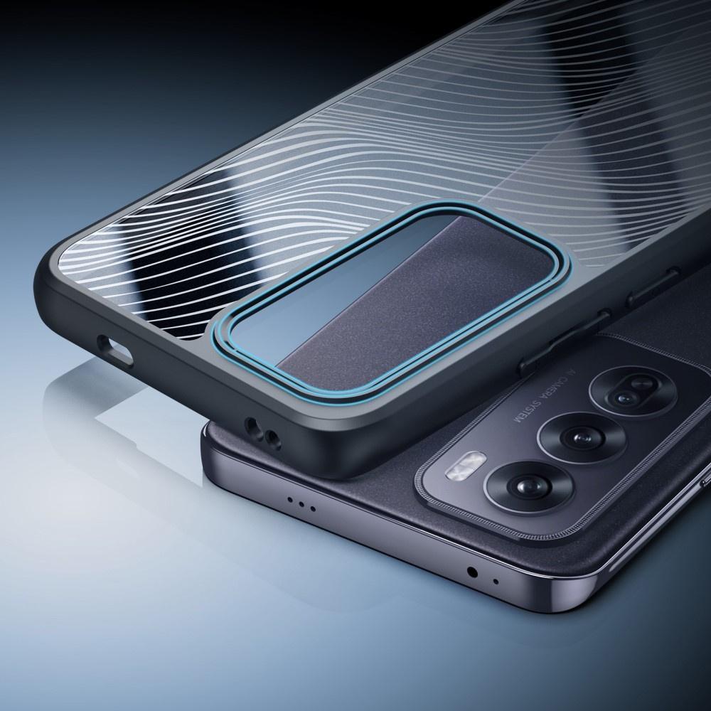 DuxDucis case for Oppo Reno 12, Aimo case, transparent / black