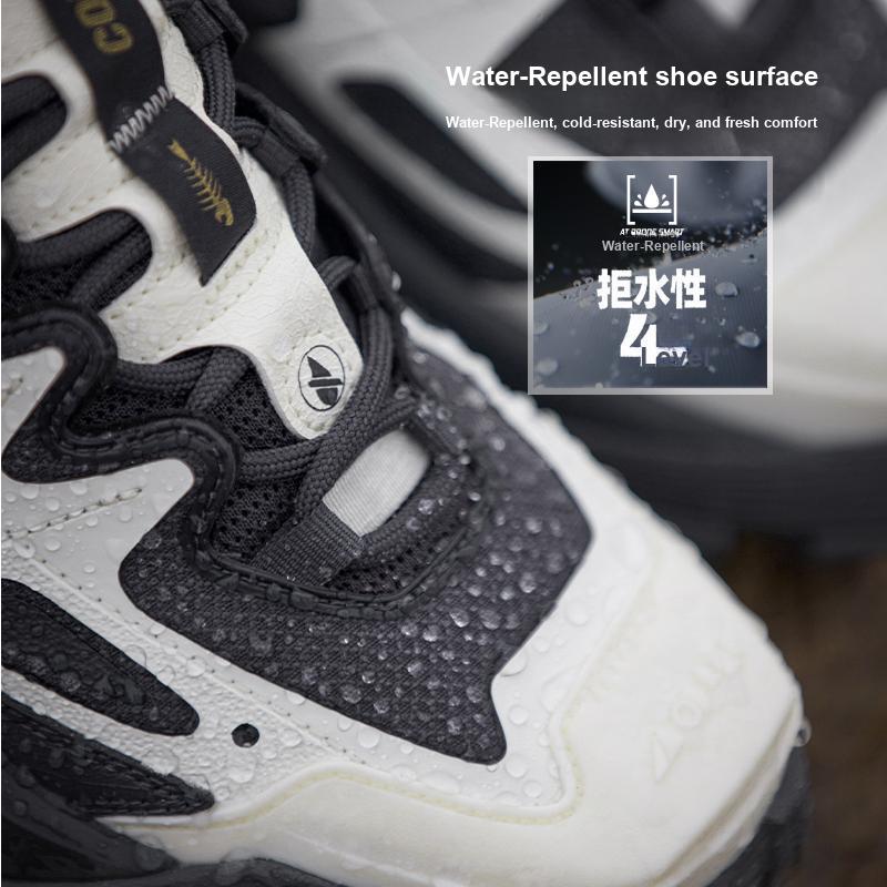 Li Ning CF Su Series Lin Chuan FW Outdoor Hiking Slip Resistant Durable Low Top Casual Shoes Men Sneakers Black White AGLT161-1