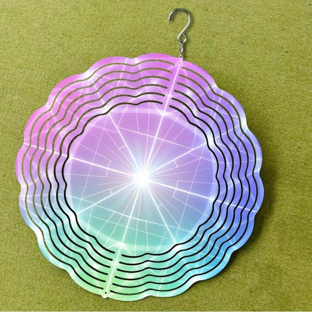 10 Inch Hanging Wind Chime Metal Garden Decor for All Seasons No Electricity Needed Dynamic Art Design 360 Degree Hook for Outdoor Indoor Use