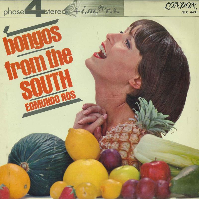 Виниловая пластинка EDMUNDO ROS HIS ORCHESTRA Bongos From The Sounth SLC4471 LONDON 1966 Япония Латинская б/у