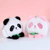 Adorable Cartoon Panda Plush Keychain Toy Cute Stuffed Bag Charm Gift For Couples