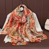 Luxury Brand 180*90cm Foulard Summer Seda Autumn Winter Popular Style Printing Women's Cachecol Syilent