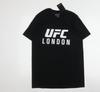 Мужская черная спортивная футболка UFC, средний размер, с графическим принтом
