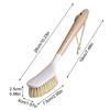 Kitchen Cleaning Brush Natural Bamboo Handle and Sisal Bristles Scrub for Dish Cast Iron Skillet Pots