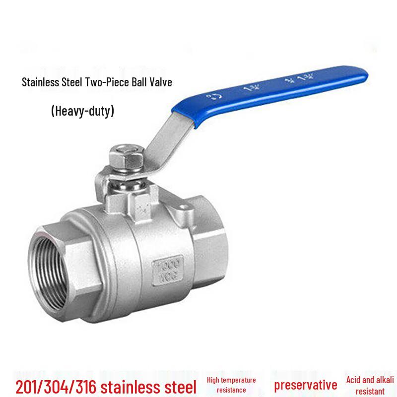 Moli 304 Stainless Steel Two-Piece Ball Valve