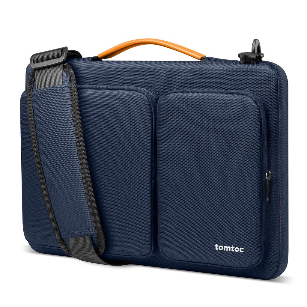 tomtoc 360deg Shockproof 16 inch MacBook Pro M5/M4/M3/M2/M1 Pro/Max 2026-2019 Compatible Laptop Bag 15-16 inch Computer Case Shoulder Bag Briefcase