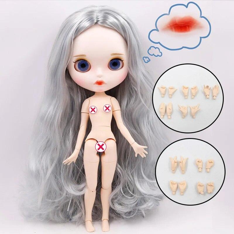 Кукла ICY DBS Blyth Нет. 4 изогнутые губы, матовое лицо на заказ с бровями, тело 1/6 bjd, аниме
