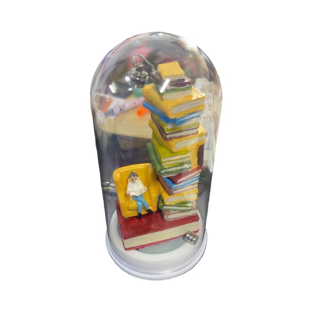 Reader Night Light Eye Book Night Light Stacking Book Light Reading Corner Lighting Glass Ceiling Light With Bulb Bookshelf Light
