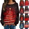 Christmas Sweatshirts For Women Knit Sweater Cute Shirt Fall Crewneck Pullover Tops