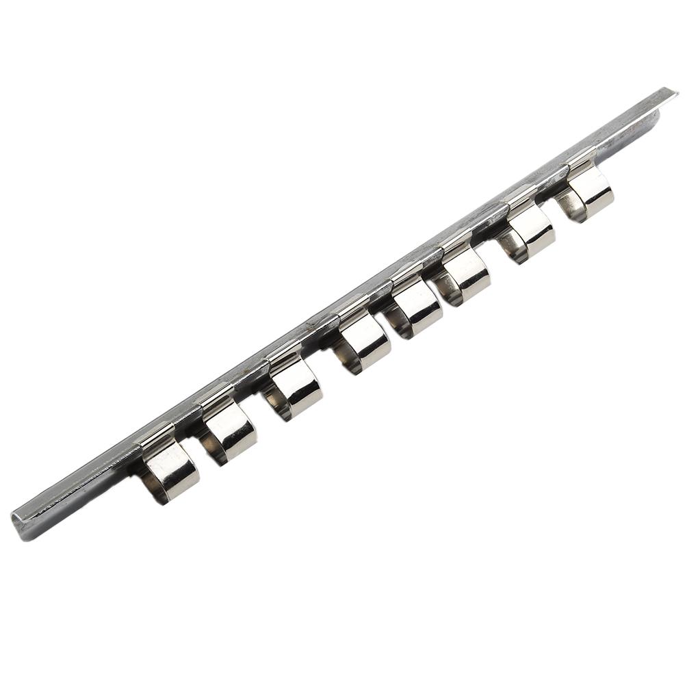 Стойка для хранения розеток Оборудование Ручные инструменты на рейке Серебристый