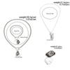 SHIXIN 4Pcs/Set Luxury Necklace Bracelet Ring with Acrylic Rhinestones Geometric Pendant Vintage Stackable Jewelry Set Women
