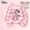 Disney Хлопковая футболка с длинным рукавом и принтом для девочек