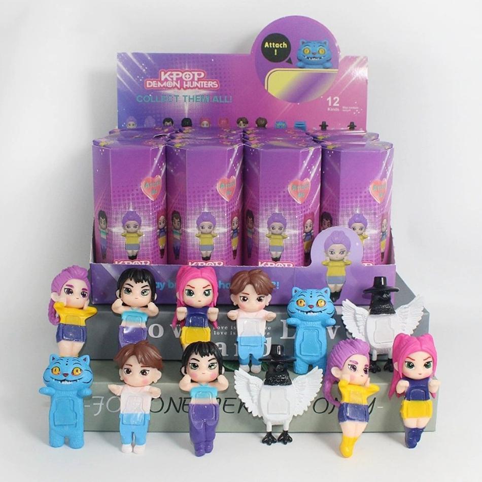 Продажа Kpop Охотники на демонов Серия Blind Box Аниме Фигурки Украшения Куклы Фанаты Детский Подарок на День Рождения Случайный Blind Box