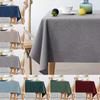 Yousheng Tablecloth Wear Resistant Fade-Resistant Table Cover Solid Color Splash Scratch Protection Rectangular Table Cloth
