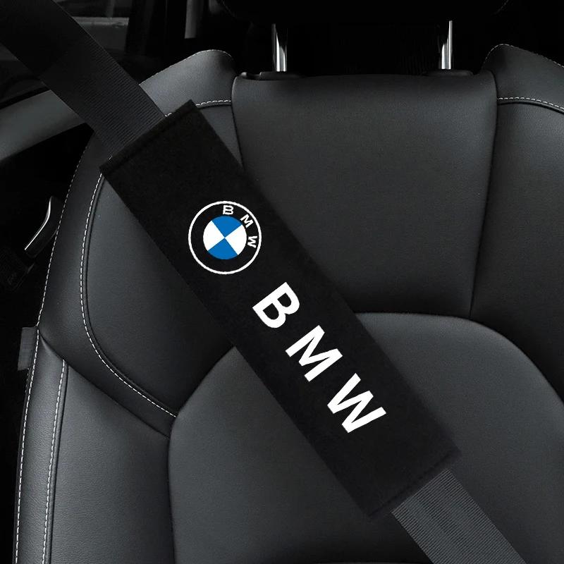 BABC1 For BMW Car Interior Seat Belt Protector Comfortable Breathable Cotton Seat Belt Cover For BMW M POWER X3 X5 X6 E36 E46 E90 E60