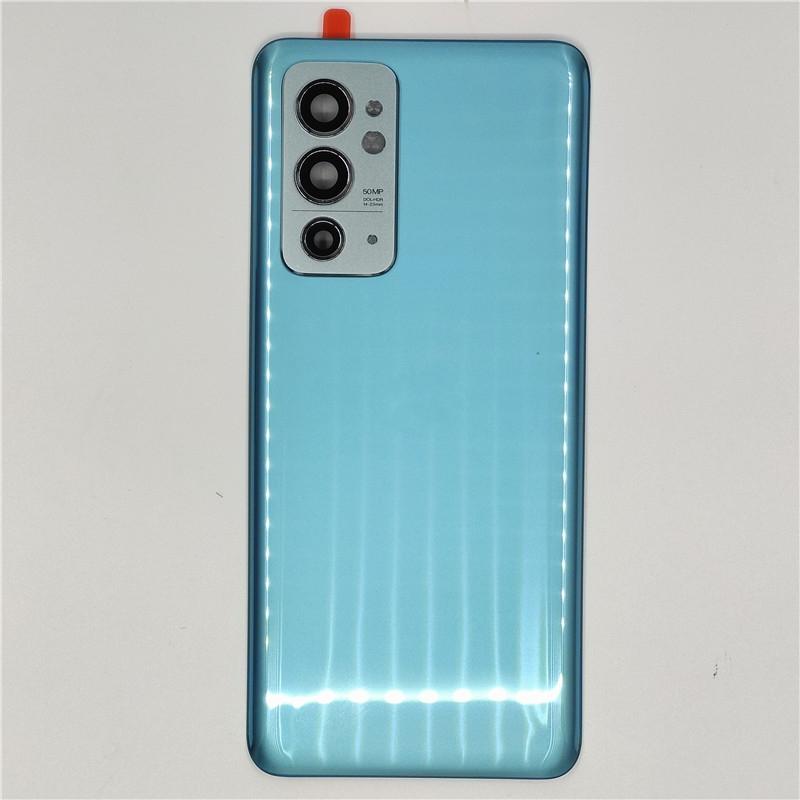 Стеклянная задняя крышка для OnePlus 9RT Крышка аккумулятора Задний корпус Панель корпуса С клейкой наклейкой для объектива камеры