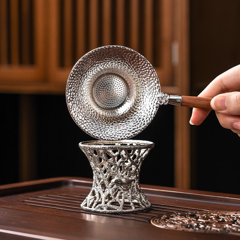Ситечко для чая, фильтр для чая, чайный набор из сплава, аксессуары для домашнего приготовления чая, воронка для приготовления чая, ложка, сепаратор остатков чая