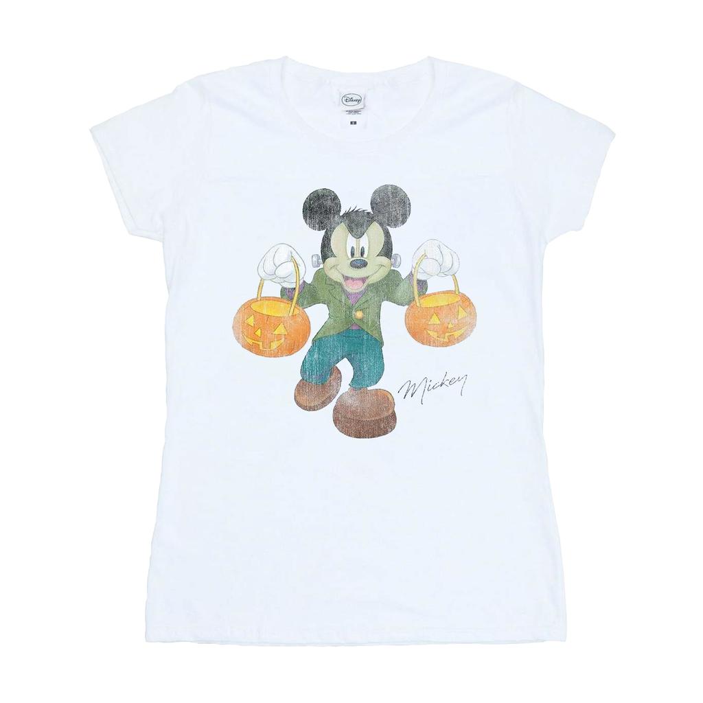 Disney Womens/Ladies Frankenstein Mickey Mouse Cotton T-Shirt