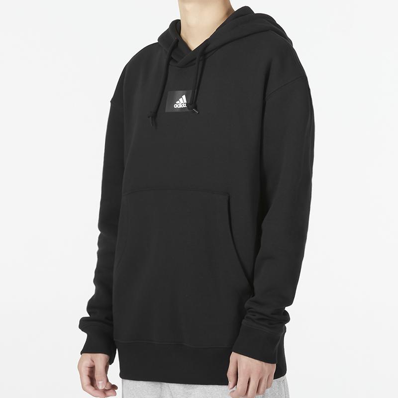 Adidas Essential Logo Hoodie Мужская толстовка с капюшоном черного цвета HK2829