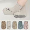 1 пара нескользящих носков для малышей, клейкие нескользящие носки большой площади, милые детские носки с ручками, носки для экипажа, напольные носки
