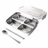 3/4 Grids Divides Food Container Stainless Steel Lunch Container Insulation Lunch Box  Camping