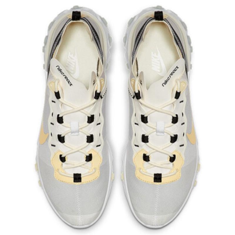 Nike React Element 55 White Pale Vanilla Sneakers BQ6166-101