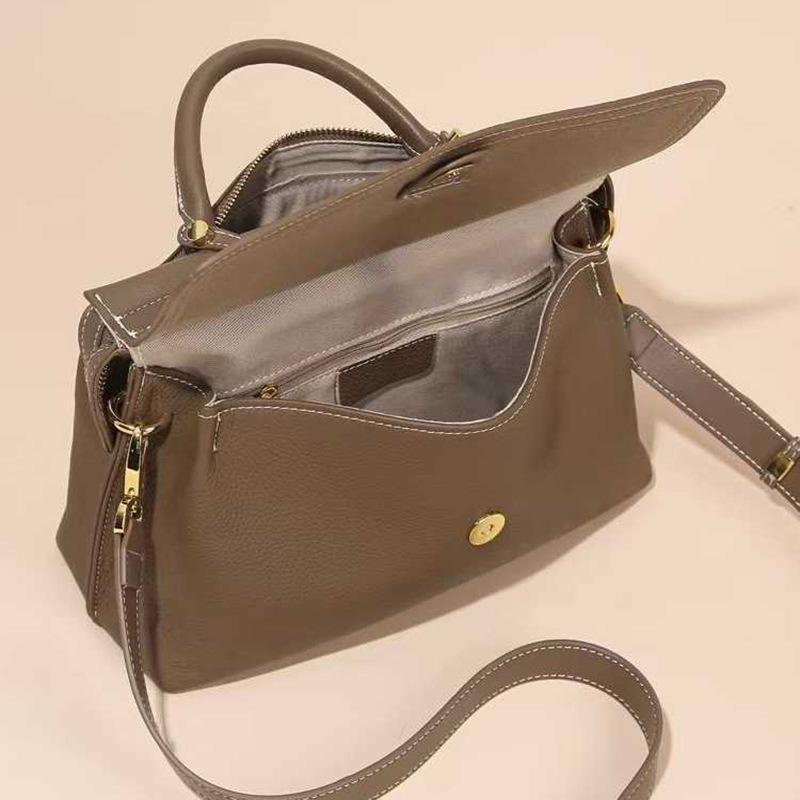 Новая легкая роскошная высококачественная портативная женская сумка из коровьей кожи, модная кожаная сумка через плечо для поездок на работу