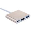 3-в-1 Конвертер-хаб-разветвитель USB-C на 4K HDMI