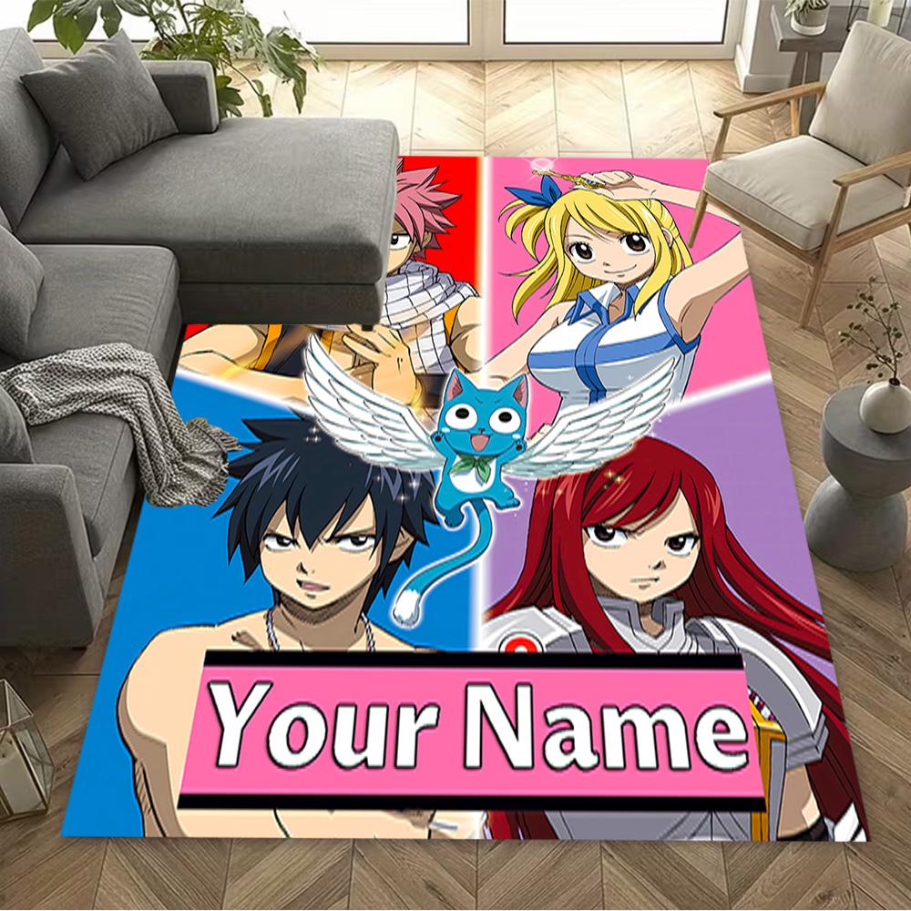 Fantasy Heroes Unite Customize Text Floor Mat Suitable for Foyer Dormitory Playrooms Dining Room Antislip Carpet Decorate Offices Best for Christmas