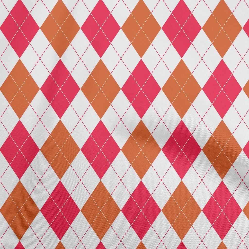 oneOone Cotton Flex Lime & Blue Fabric Check Argyle Dress Material Fabric Print Fabric By The Yard 40 Inch