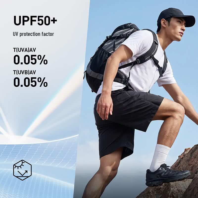 PEAK Men's Outdoor Lightweight UPF50+ Sun Protection Shorts