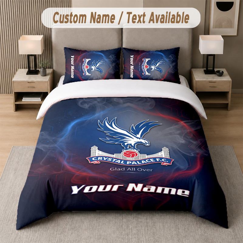 Crystal Palace Design Bedding Set Custom Text 1 Duvet Cover & 2 Pillow Cases