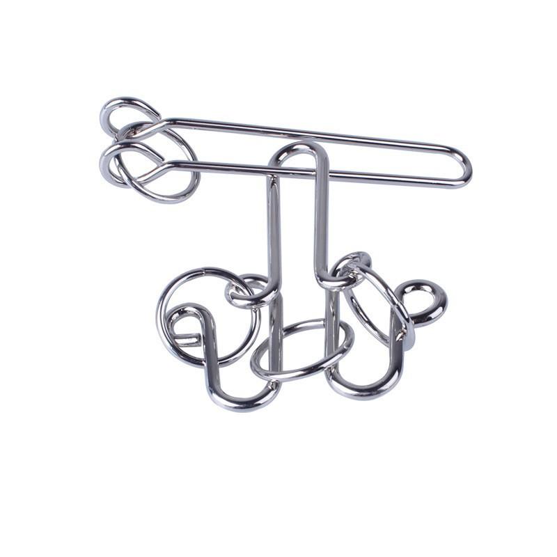 Игрушки-головоломки с девятью кольцами и высокой сложностью развязывания колец, петлеобразная игрушка для развития интеллекта, чтобы развязать кольца