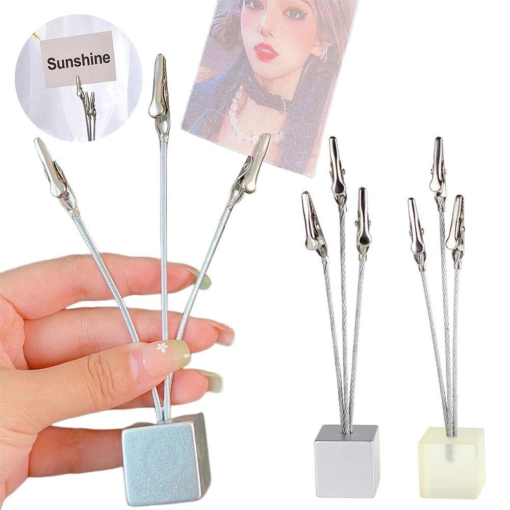 5 шт. Трехголовочный зажим-крокодил Гибкая трубка Стенд для фотозажимов День Рождения Свадебная Вечеринка