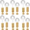 YUSBUTON Позиционирующие иглы для кожгалантереи - 12 шт. DIY Фиксирующие булавки для кожи для фиксации швов, разметки швов и точной прошивки…
