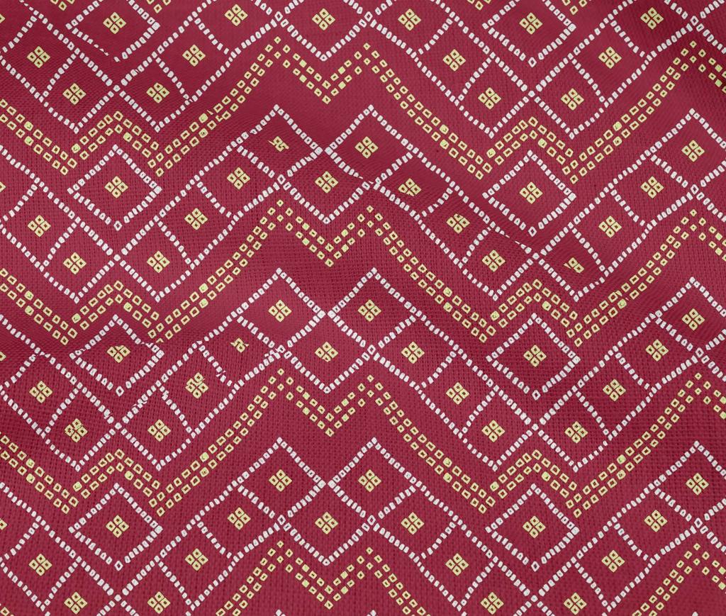 oneOone Ткань Cotton Flex Carmine Red с геометрическим узором Bandhani Craft Projects Decor Fabric Printed By The Yard 40 Inch